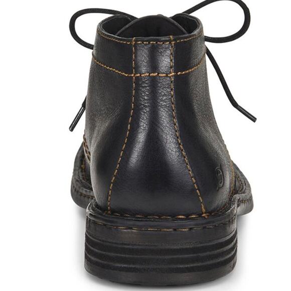 Born Harrison Dress Shoes 12 Black NWT Oxford Lace Up Leather Chukka Boot - Picture 2 of 10